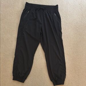 Zella Black Elastic-Waist Active Pants Joggers Womens Size Medium